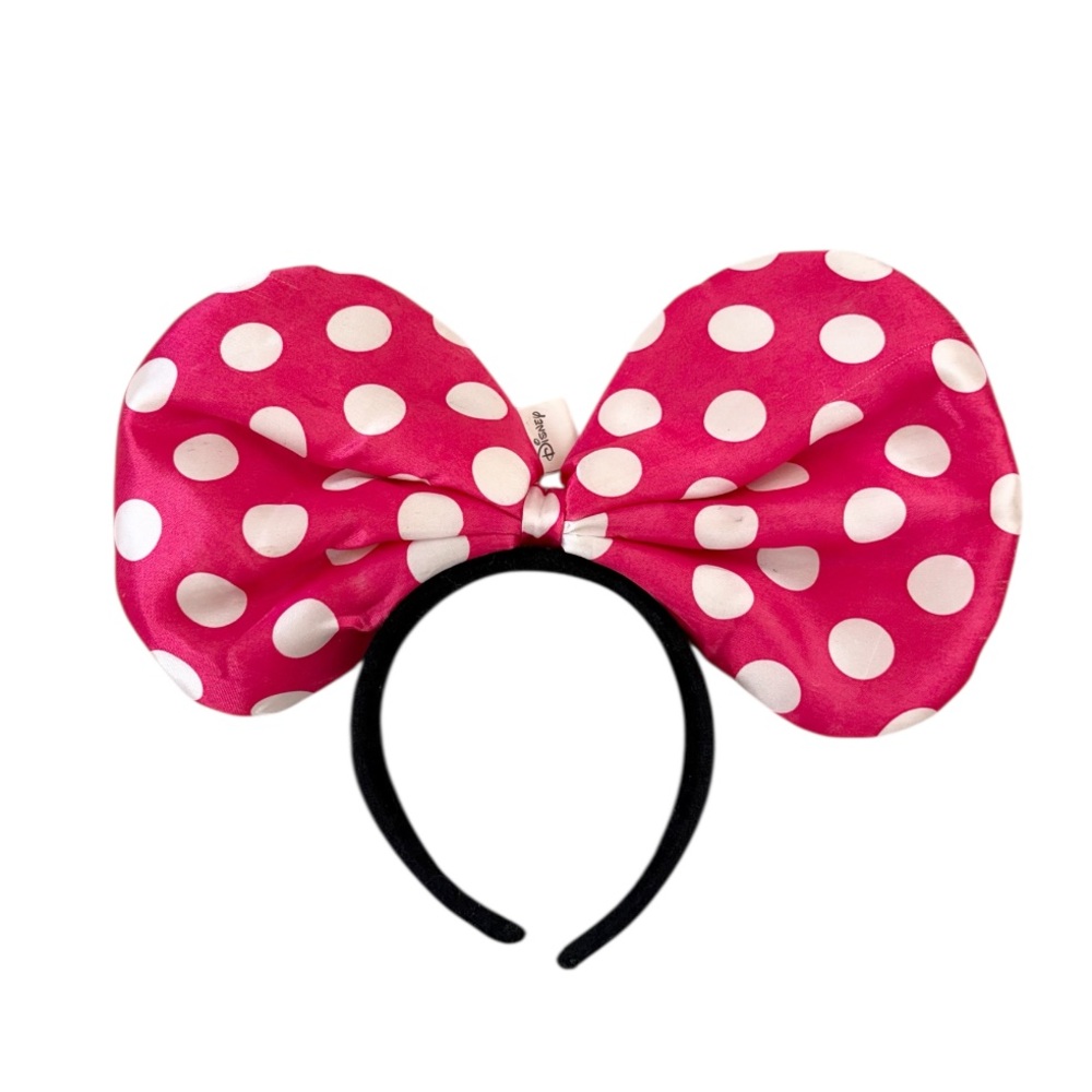 Disney Oversized Minnie Mouse Pink Polka Dot Bow
Headband